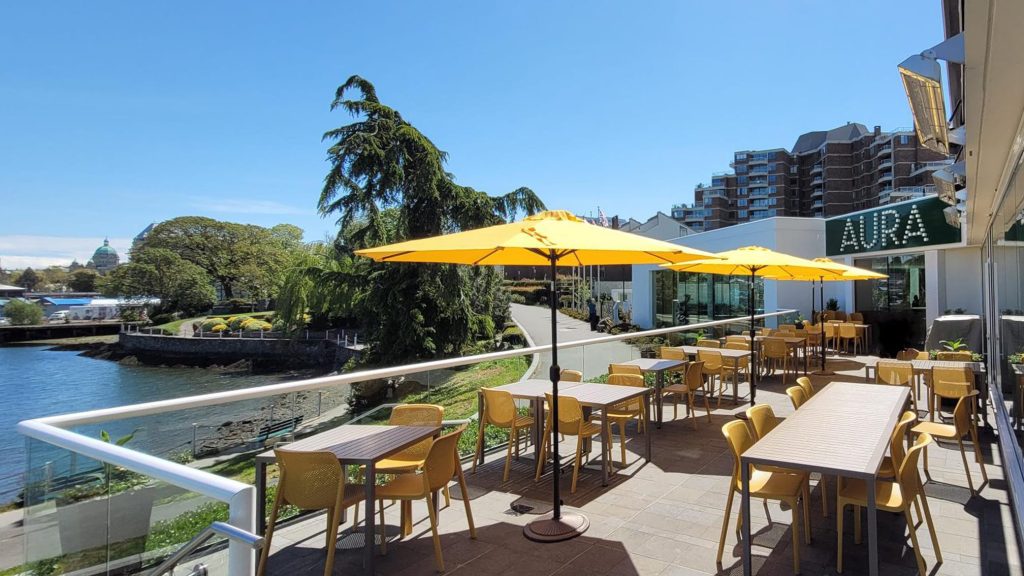 Aura Waterfront Restaurant Elegant VIP Victoria Escorts