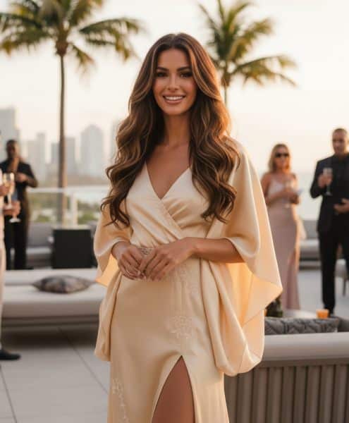 Tasteful dressing for Miami's tropical aesthetic