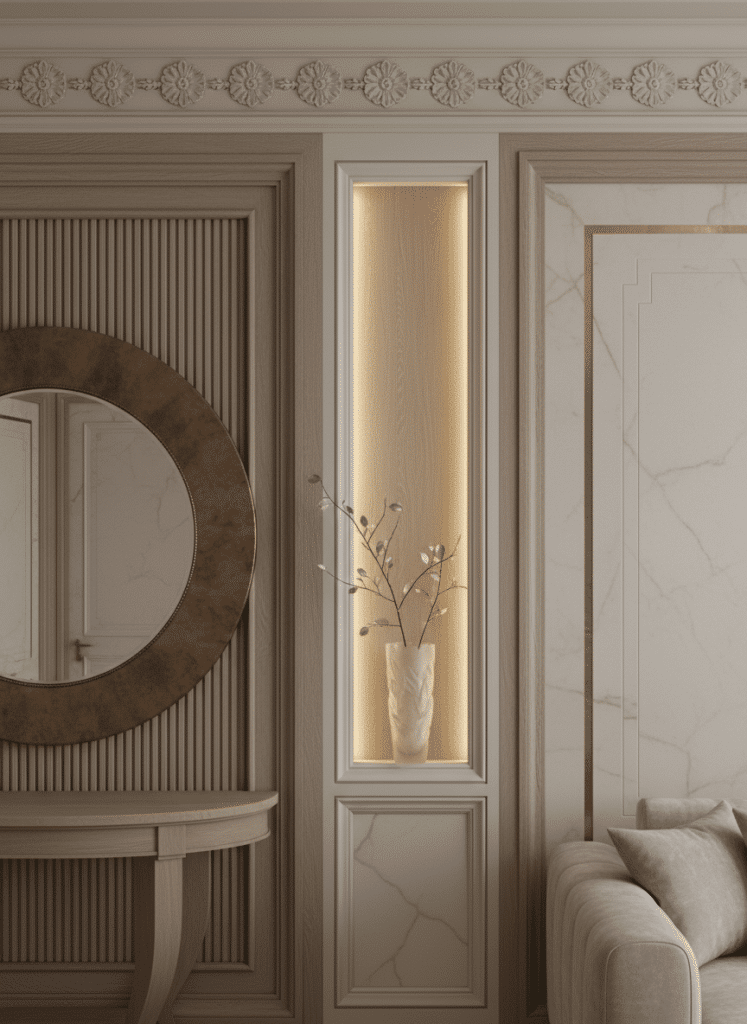 Luxurious interiors: French Sophistication and Michelin Dining Excellence