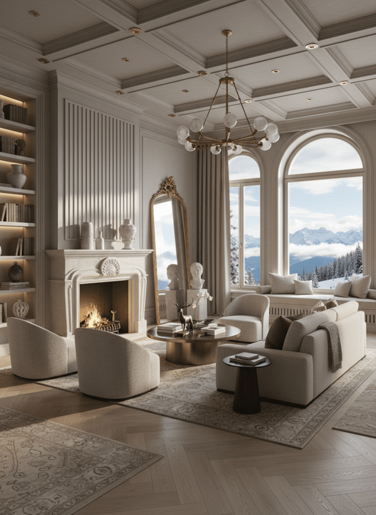 Luxury Courchevel chalet: Sophisticated companions as your elite escort on the slopes.
