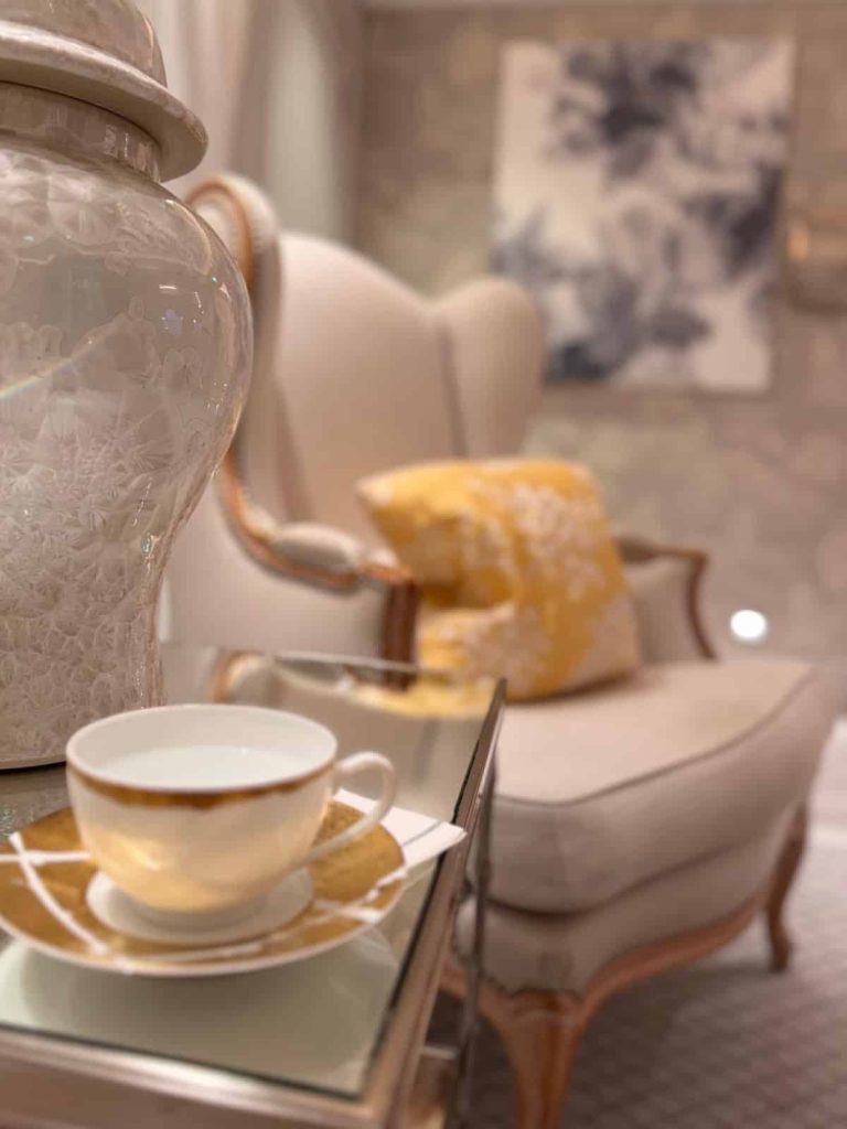 Luxury seating with tea; learn about the rates for elite escorts